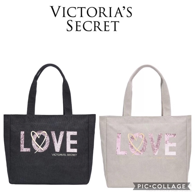 victoria secret love tote bag