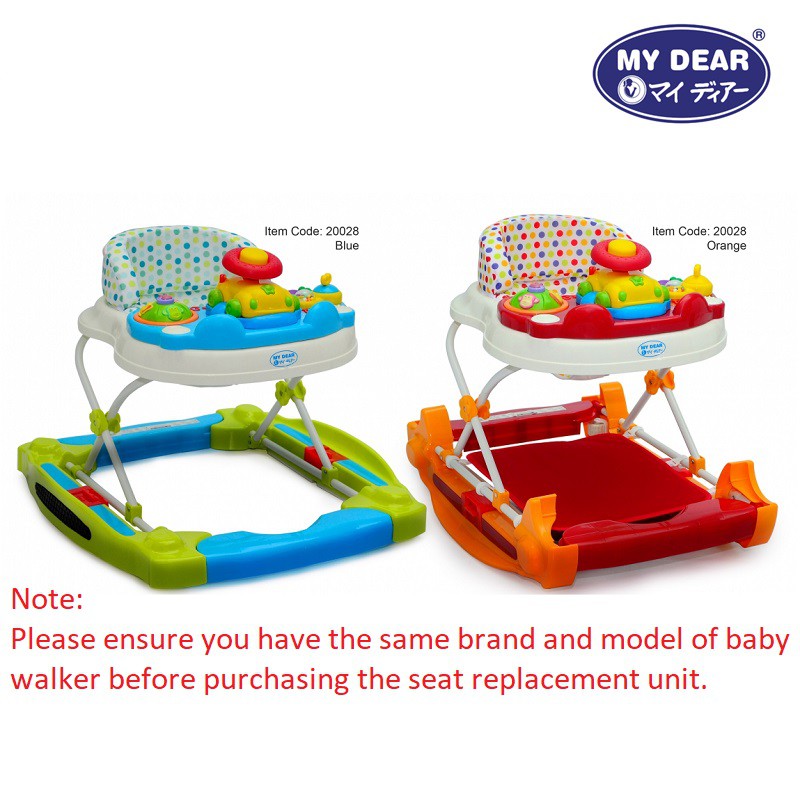 My Dear Baby Walker Seat Replacement For Model 0 Shopee Malaysia