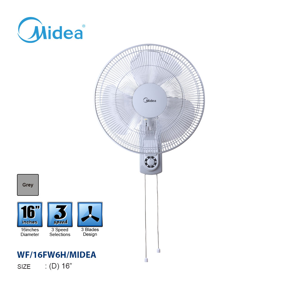 Midea Mf 16fw6h 16 White Pully Wall Fan Shopee Malaysia