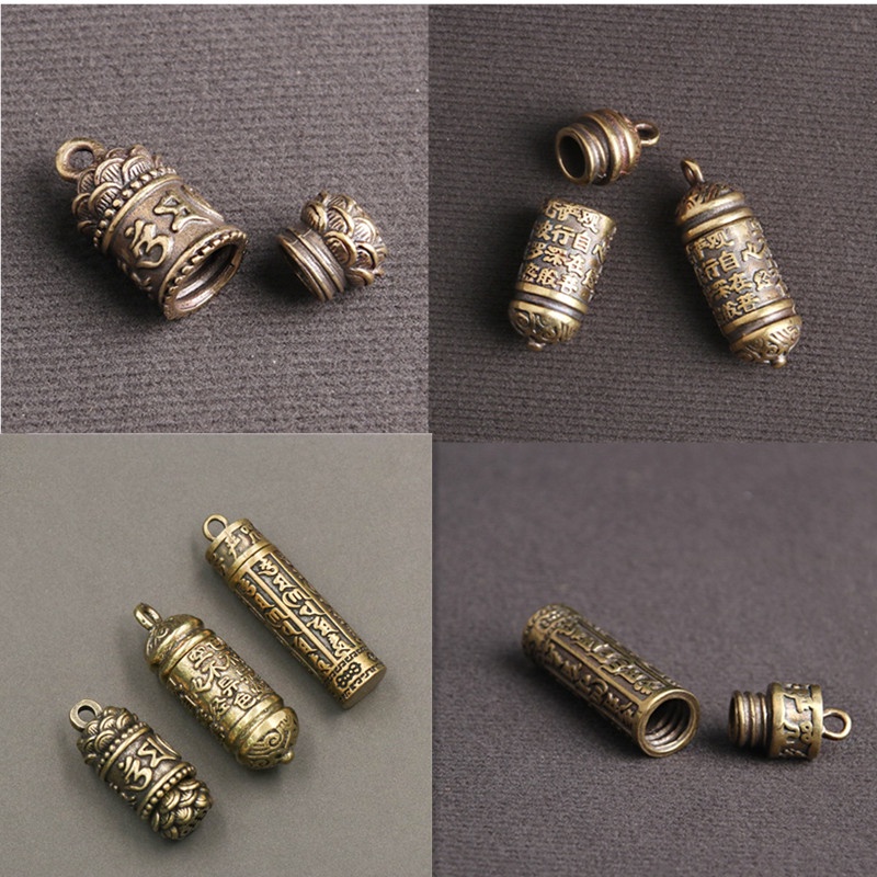 Mini Cylindrical box Openable Urn Save Love Memorial Keepsake Pill Case Portable Keychain Necklace Pendant Gift