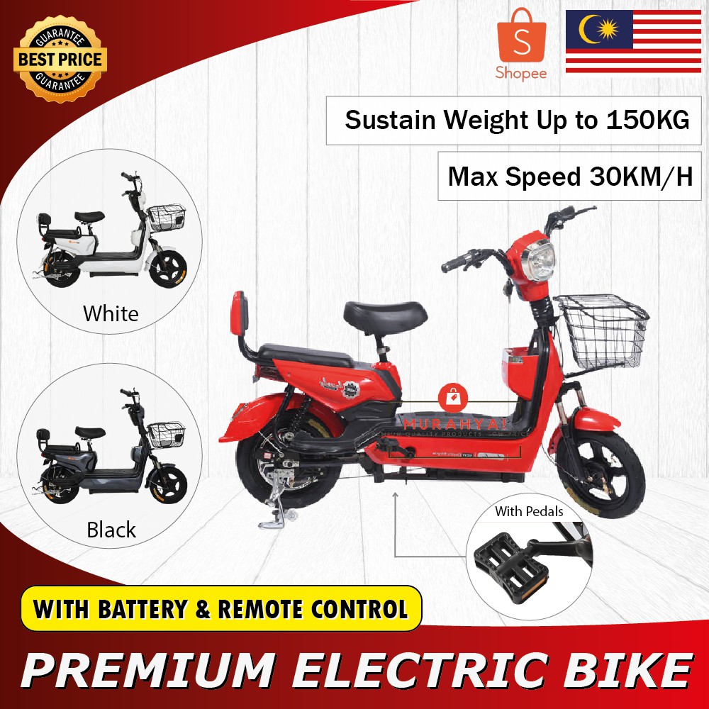 Premium Bike Electric Scooter Electric Bicycle With Battery And Remote Control Malaysia Seller Ready Stock