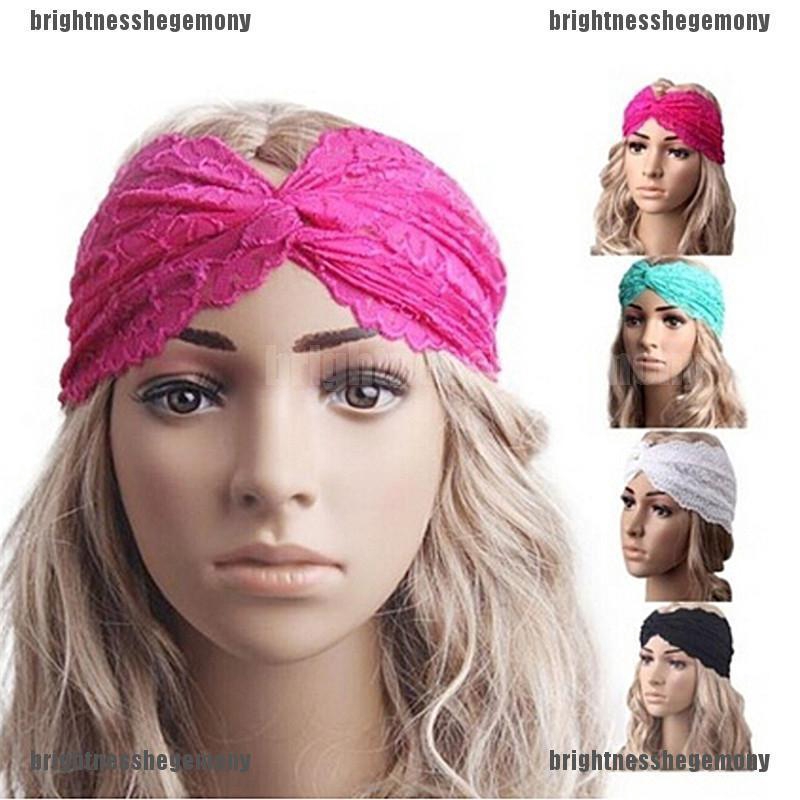 Women Headwear Cross Sport Yoga Cloth Headband Turban Headscarf Wrap Hairbands