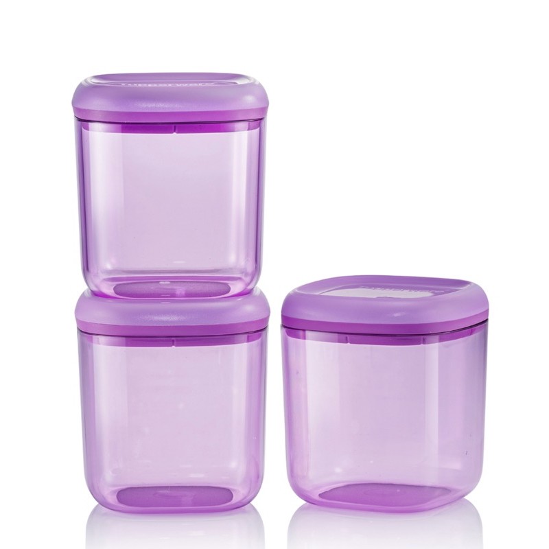 Tupperware Purple Crystalline Canister (3pcs) 780ml