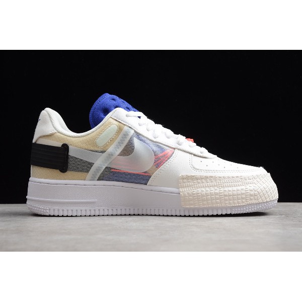 nike air force 1 type summit red orbit white sneaker