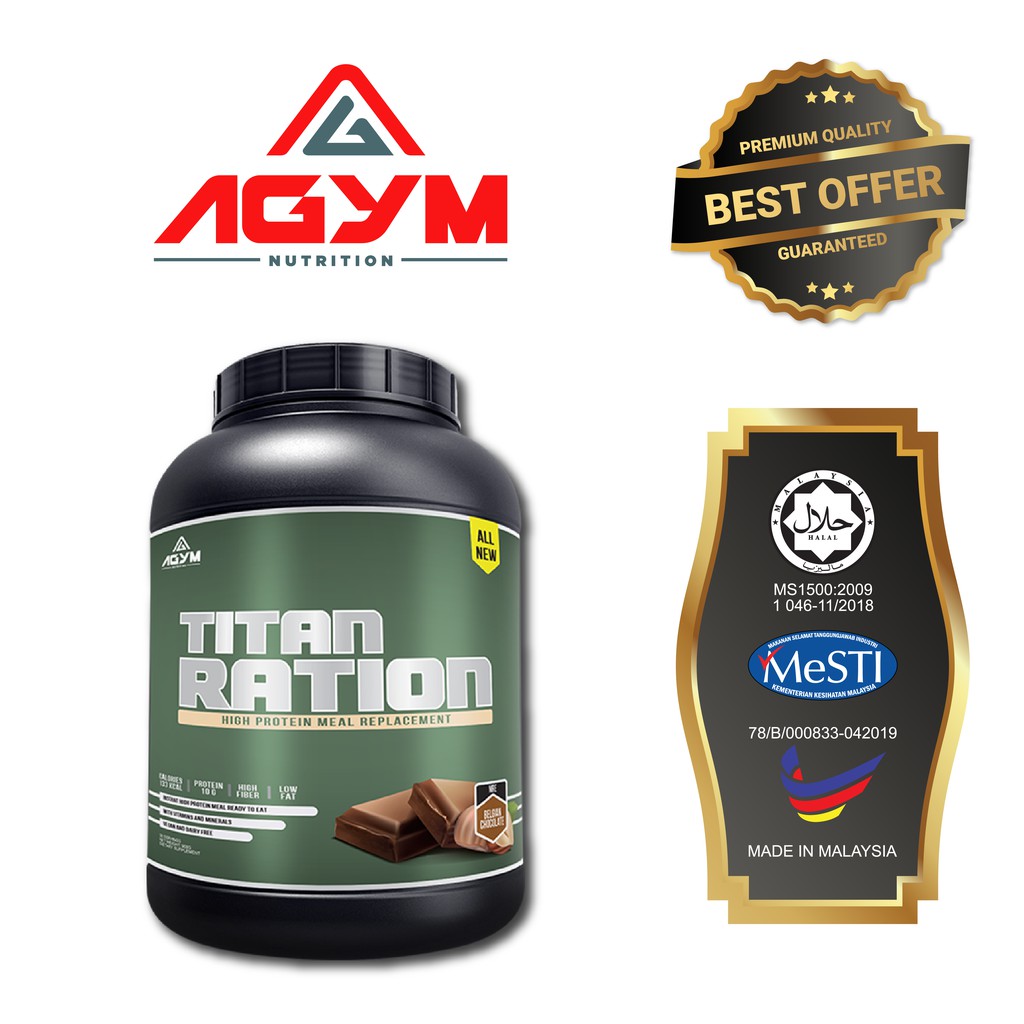 TITAN RATION - HALAL Nutritious Meal Replacement High Protein 900g (30