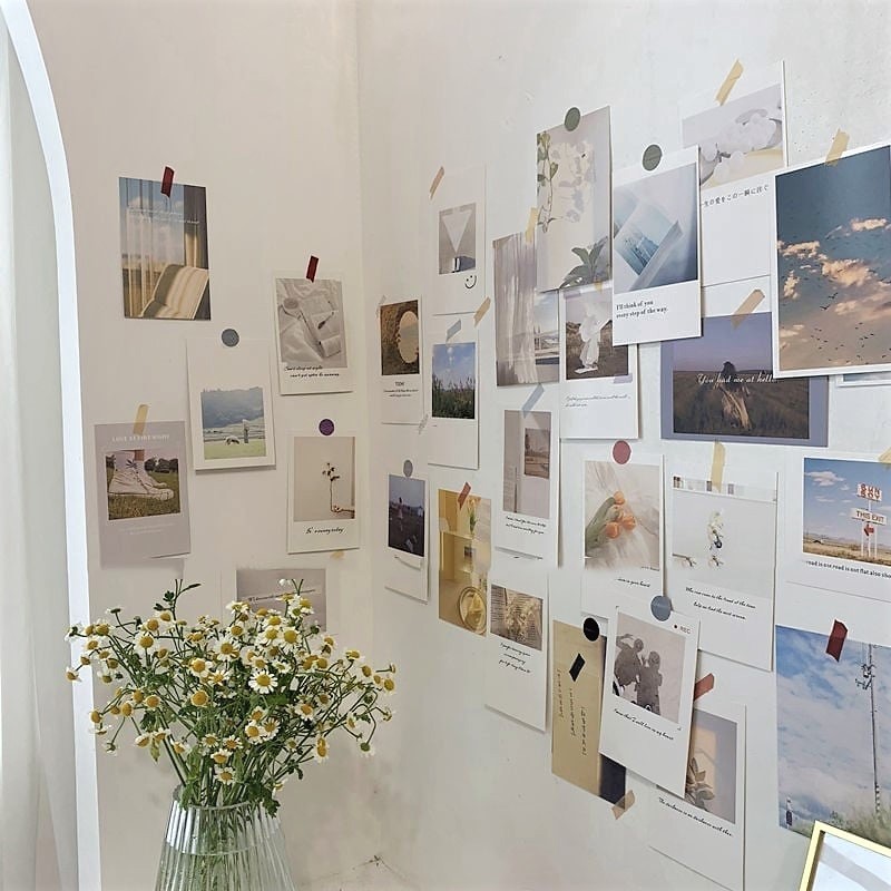 30PCS INS Wallpaper Aesthetic Photocards Decoration Collection Room ...