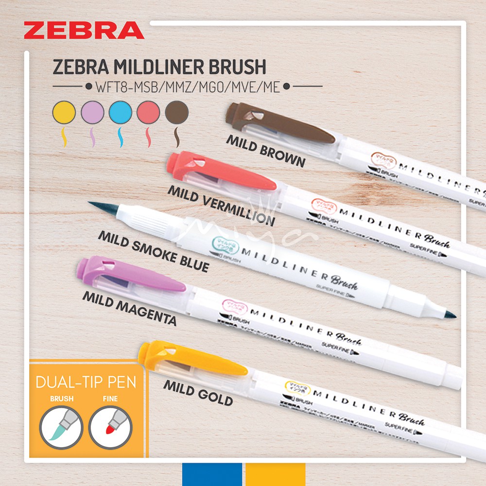 [BRUSH] Zebra Mildliner DoubleSided Highlighter Brush Brush / Extra