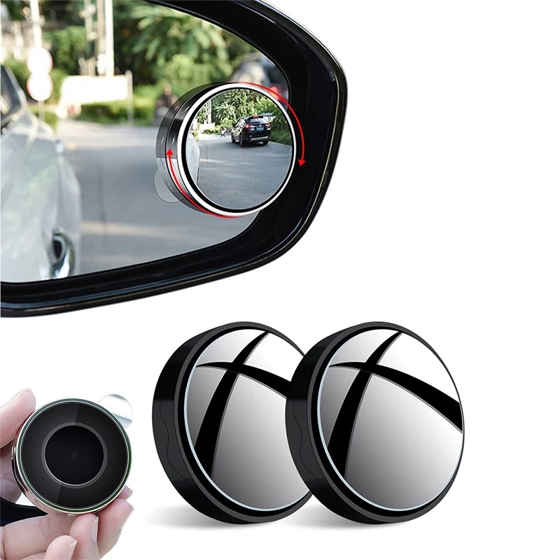 2 pcs Cars Blind Spot Mirror / Wide Angle Round HD Glass Convex Rear