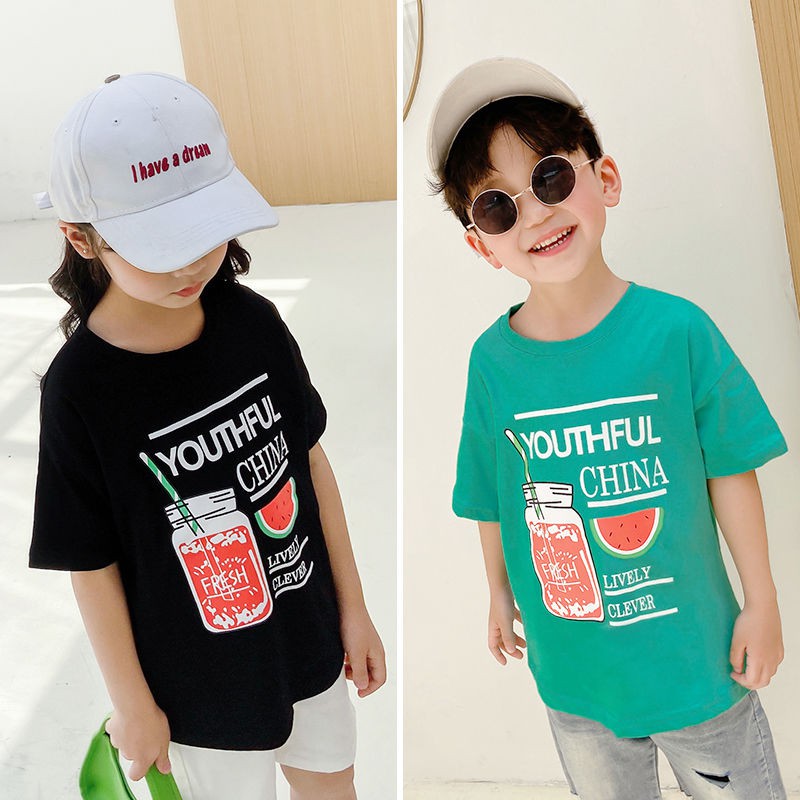 Girls T Shirt Boys Short Sleeve Babyhandsome And Cute Children S Top100 Children S Tide Of Forei女童t恤男童短袖宝宝帅气可爱儿童上衣装洋气纯棉100孩子潮d5511 My21 5 24 Shopee Malaysia