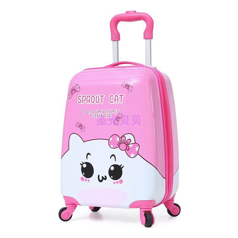 girls rolling suitcase