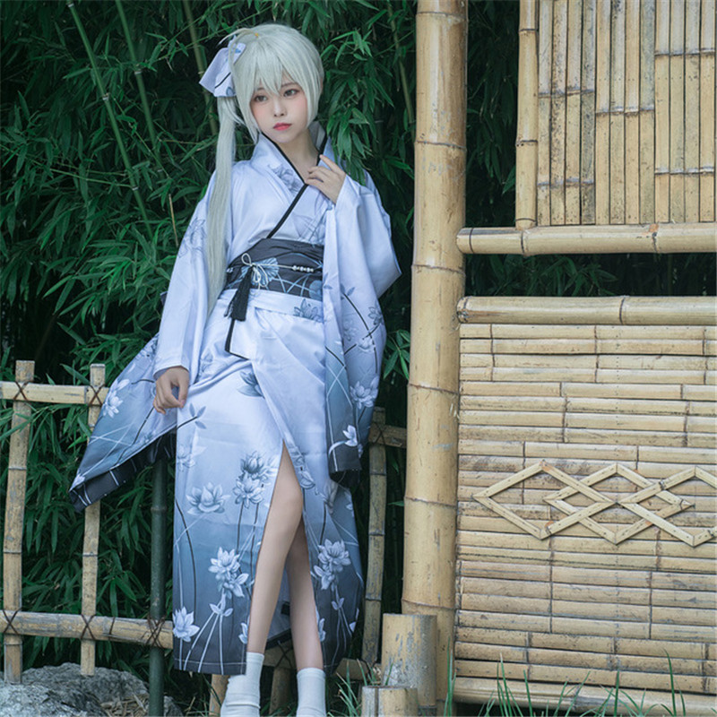 Kimono Dress Traditional Japanese Style Yukata Floral Print Girl Haori  Fancy Anime Cosplay Costume | Shopee Malaysia