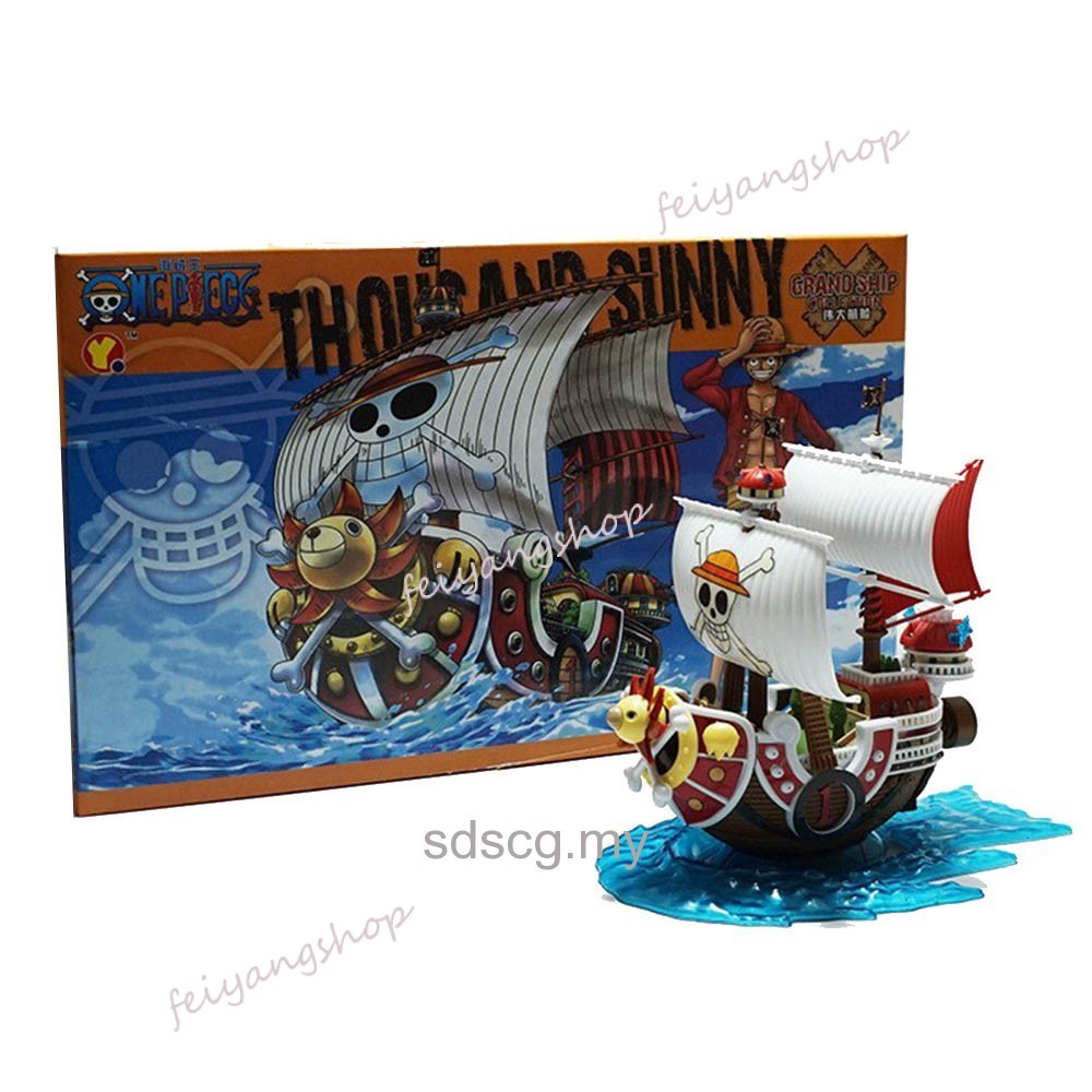 One Piece New World Thousand Sunny Pirate Ship Diy Model Shopee Malaysia
