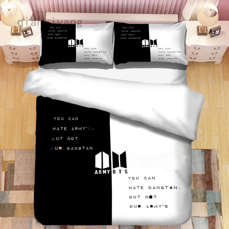 2020 New Kpop Bts Bangtan Boys Bedding Set Twin Duvet Cover