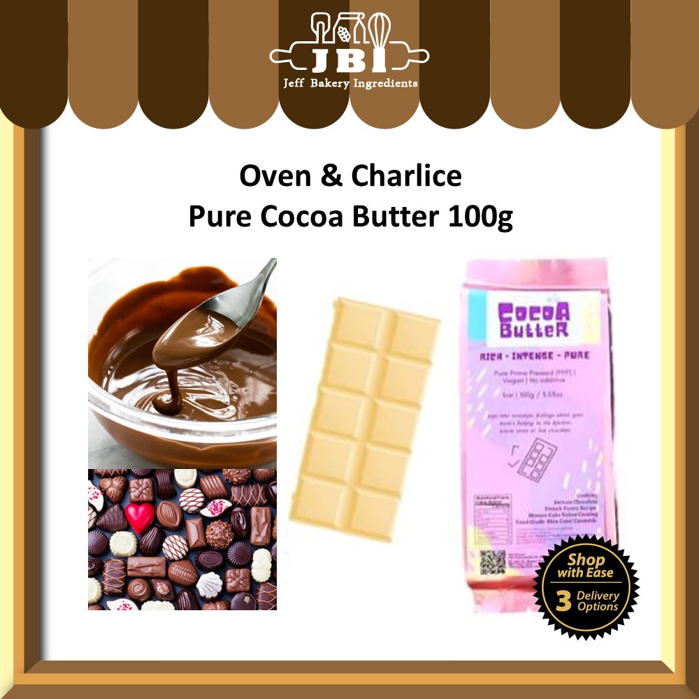 Oven & Chalice 100% Pure Cocoa Butter Bar 100g / Prime Pressed Vegan 可可脂