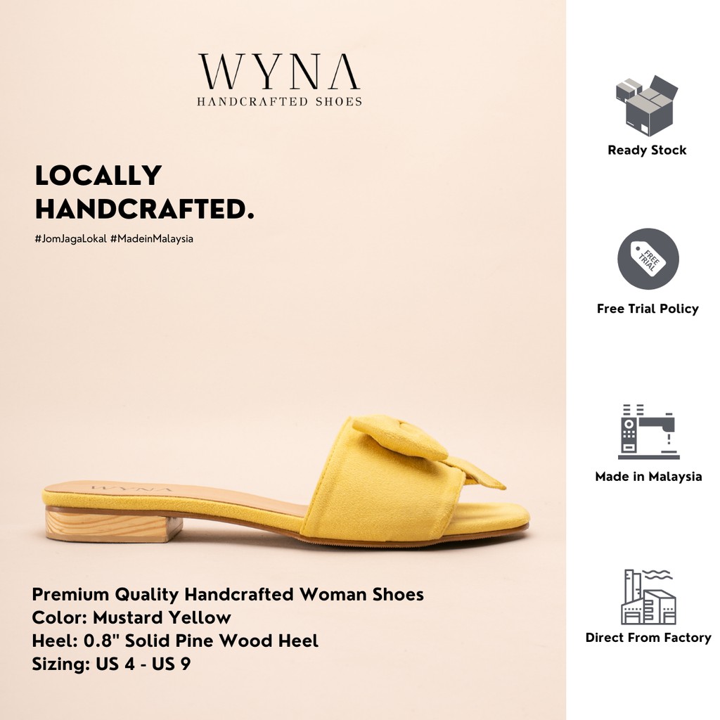 WYNA Handcrafted Sandals - Mustard Yellow