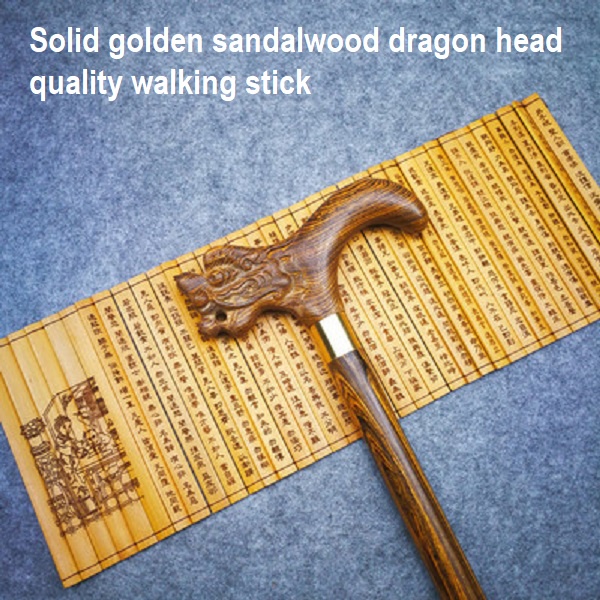 Solid Wood Crutches Uncle Aunty Wooden Walking Sticks Old Man Support Canes Parents Presents Tongkat Kayu Naga
