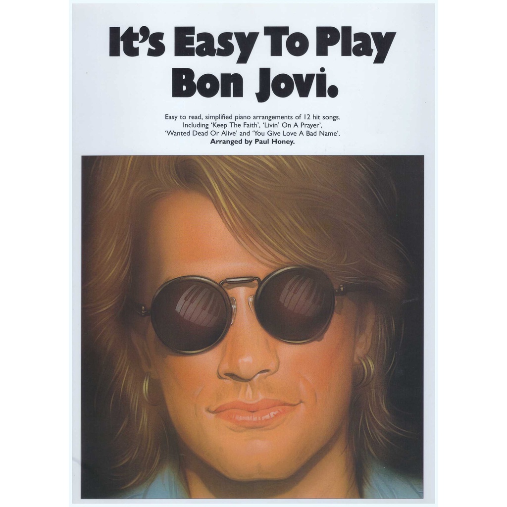 It's Easy To Play Bon Jovi / Pop Song Book / Piano Book / Vocal Book / Voice Book