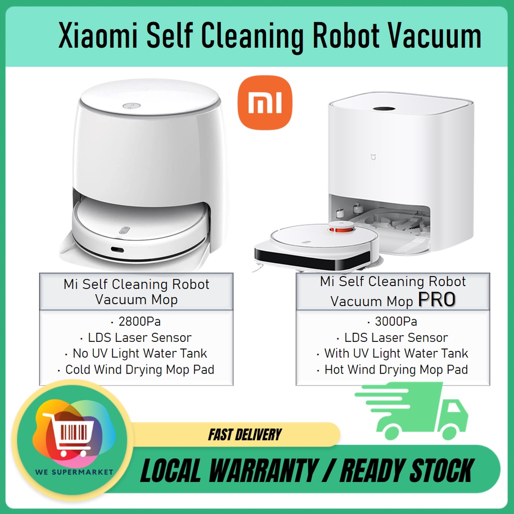Xiaomi Mijia Self-Cleaning Robot Vacuum Mop / Mop Pro Auto Lifting LDS ...