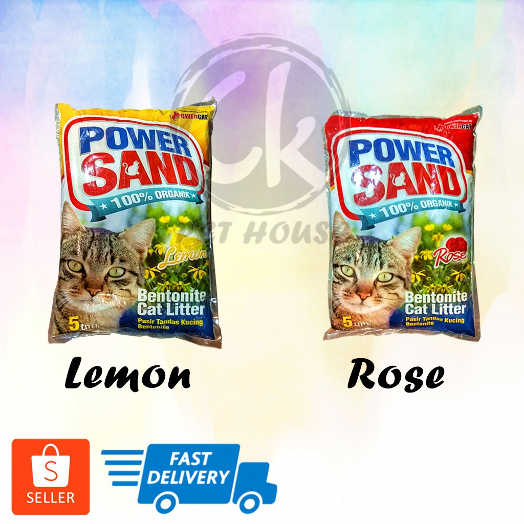 Power Sand Cat Litter 5L / Pasir Kucing Murah Shopee Malaysia