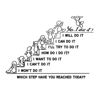 Motivation Wall Decals Quote Which Step Have You Reached Today Decal ...