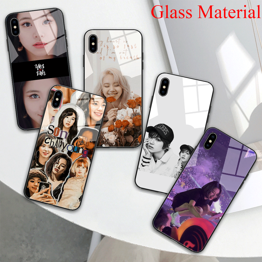 Chaeyoung Twice Glass Phone Case For Iphone X Xr Xs Max Iphone 11 12 Pro Max 12 Mini Shopee Malaysia