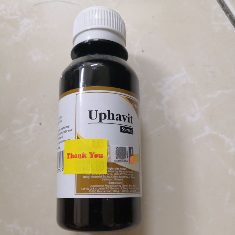 Uphavit Syrup 120ML - Multivitamin Boleh Tambah Selera Makan EXP 11/23 ...