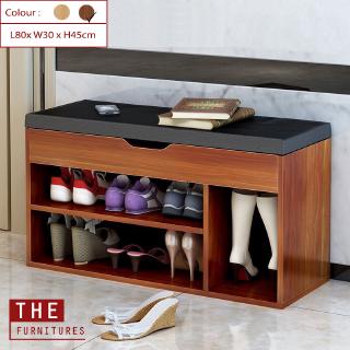 The Doorway Footstool Shoes Cabinet Multi Functional Storage Bench Shoes Rack Modern Style Mdf L80 X W30 X H45cm Shopee Malaysia