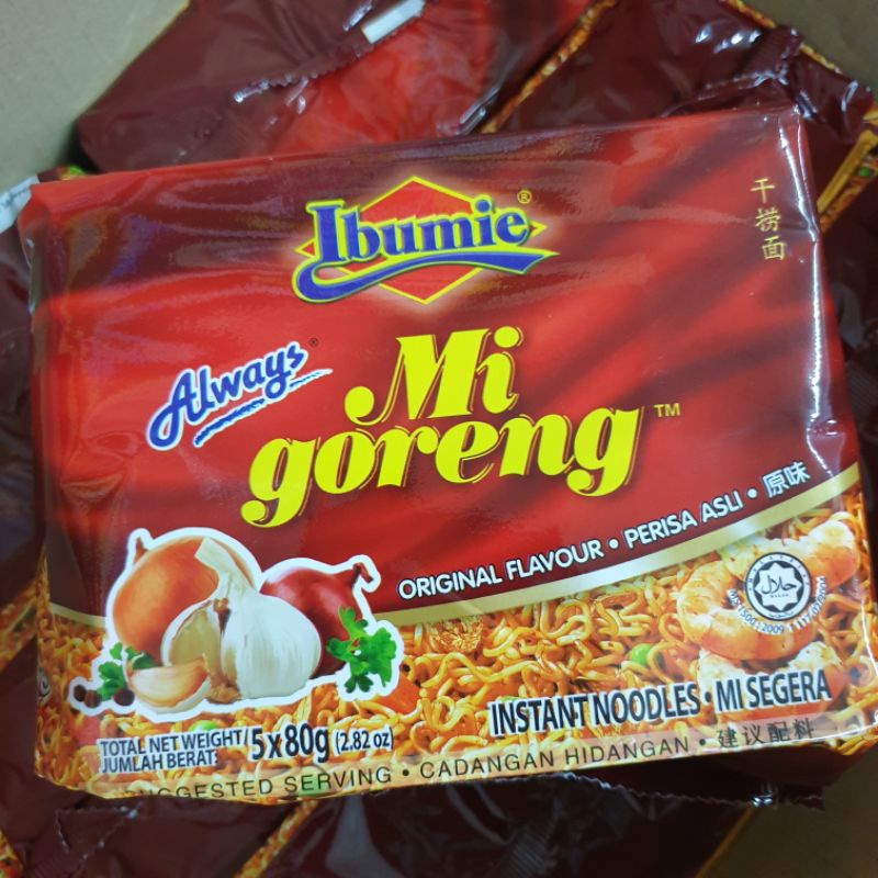 Ibumie Mi Goreng Instant Noodles – Original 5x80g | Shopee Malaysia