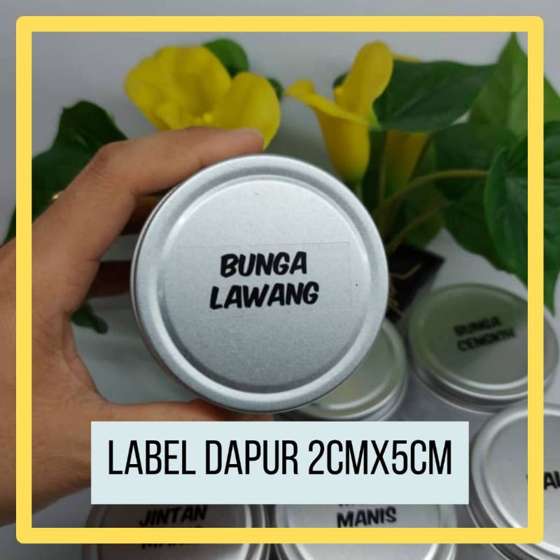 200pcs Label Dapur/Kitchen Label Readymade Saiz 2cm x 5cm | Shopee Malaysia