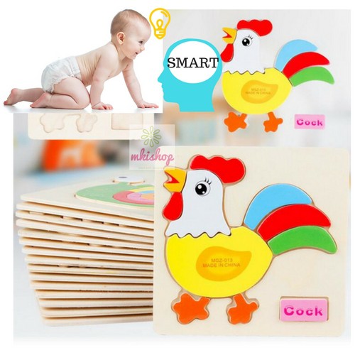 Wooden Puzzle Kids Jigsaw Education Learning Toy