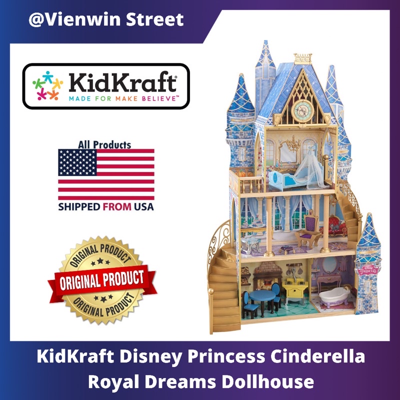 kidkraft cinderella royal dream dollhouse