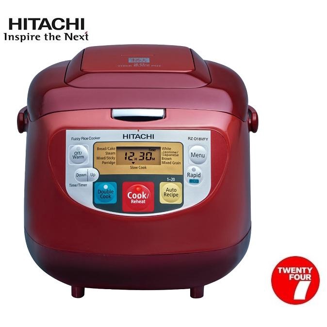 Rz-d18vfy hitachi 1.8l microcomputer double cook jar rice cooker rz ...