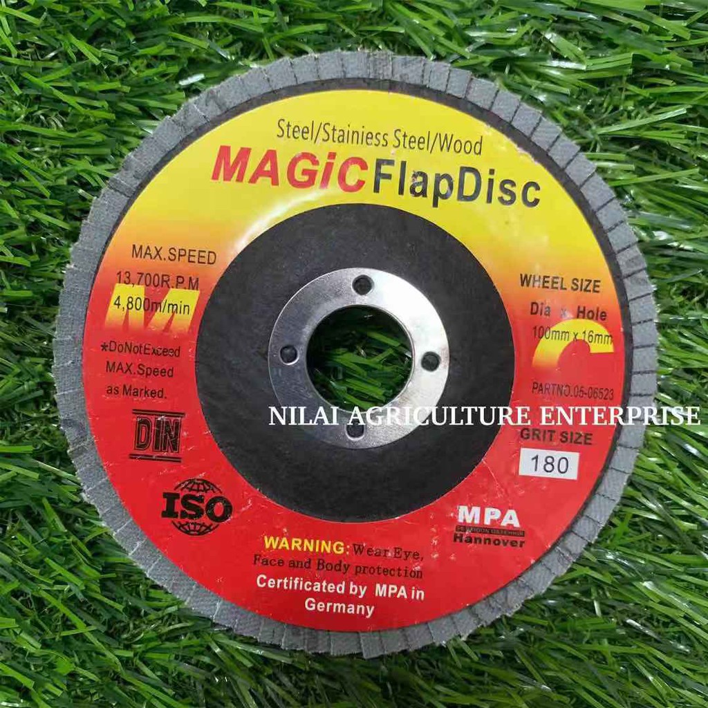 4" MAGIC GRINDING DISC FLAP DISC/ FLAP WHEEL 120 / 180 Shopee Malaysia