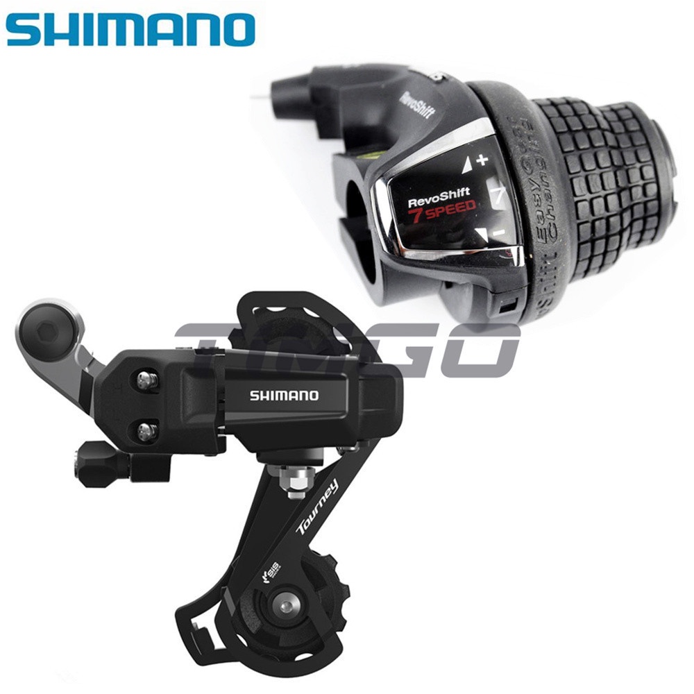 Shimano Tourney 1×6/7 Speed Single MTB Folding Bike Groupset RD-TY200 Rear Mech Derailleur SL-RS35 Grip Twist Shifter Lever SIS index Revoshift