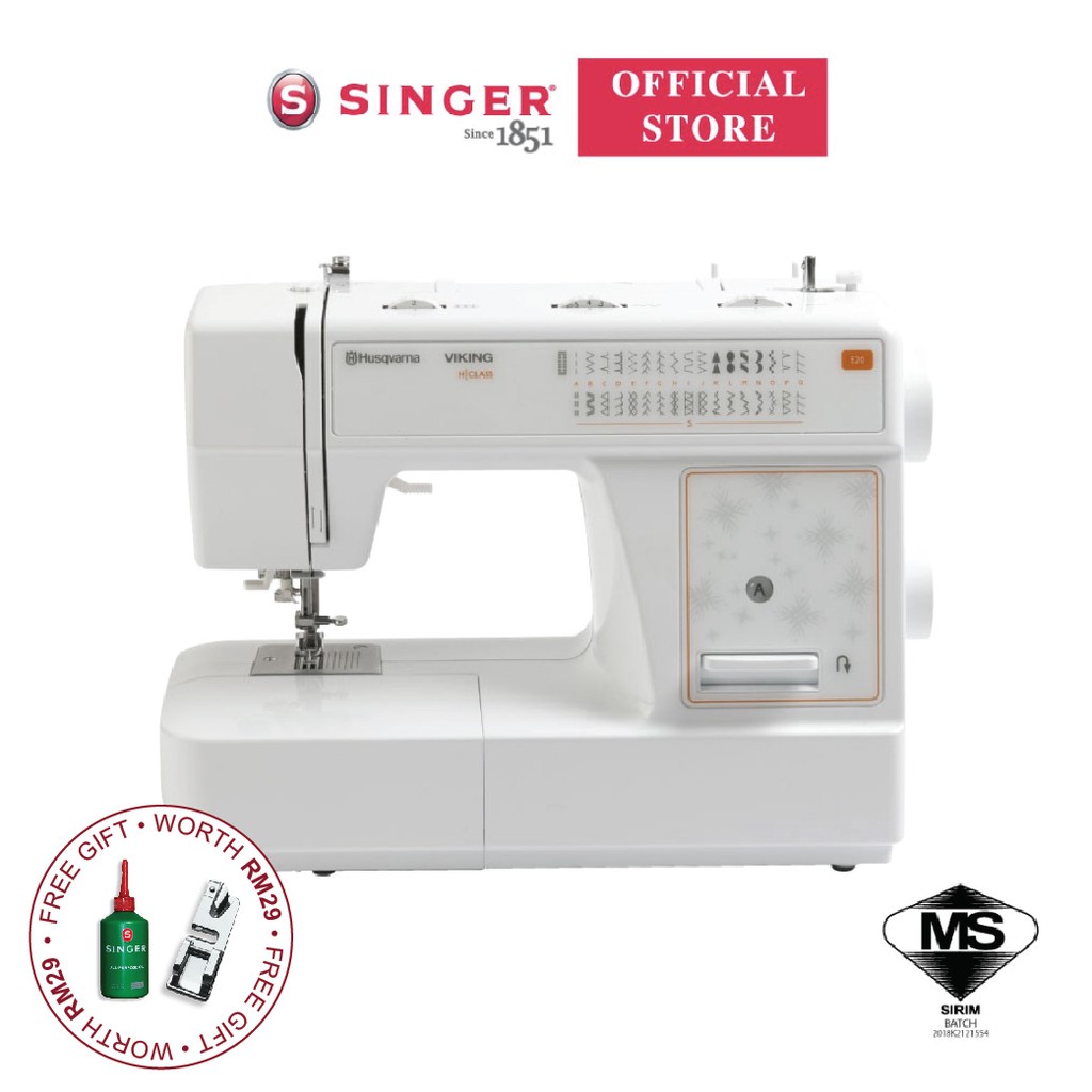 Singer E20 Husqvarna Viking HCLASS Sewing Machine Shopee Malaysia