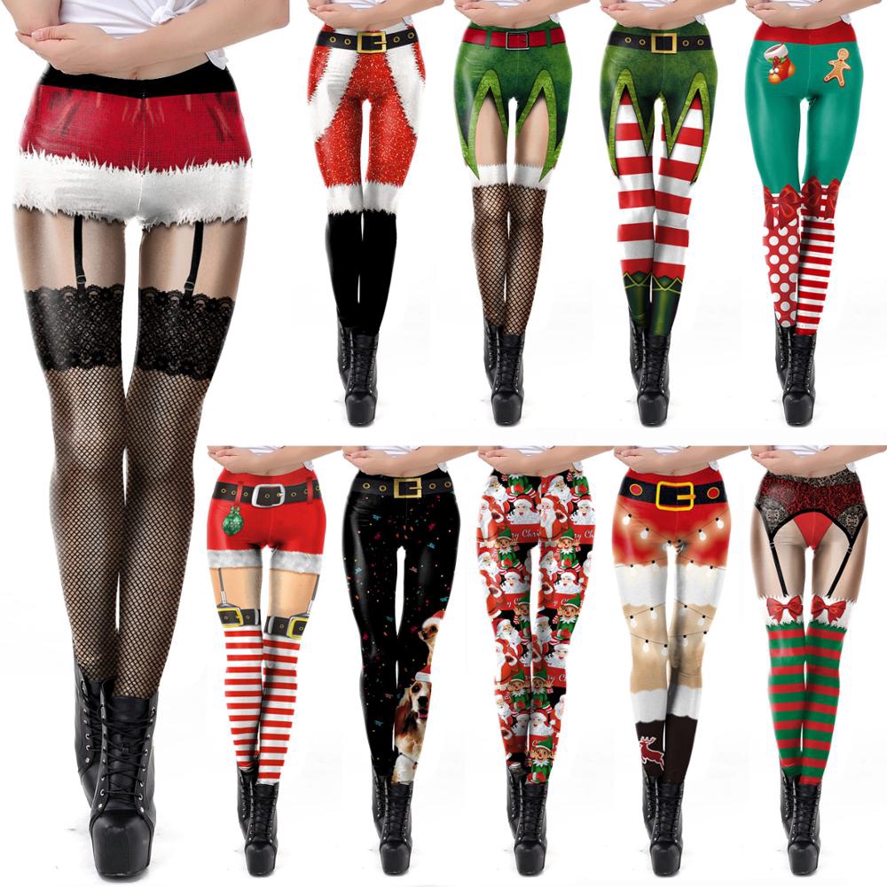 women's plus size christmas leggings