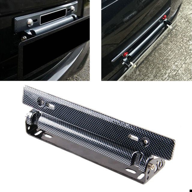 car plate car accessories BST 3D 5D 6D Carbon Fiber Adjustable Car