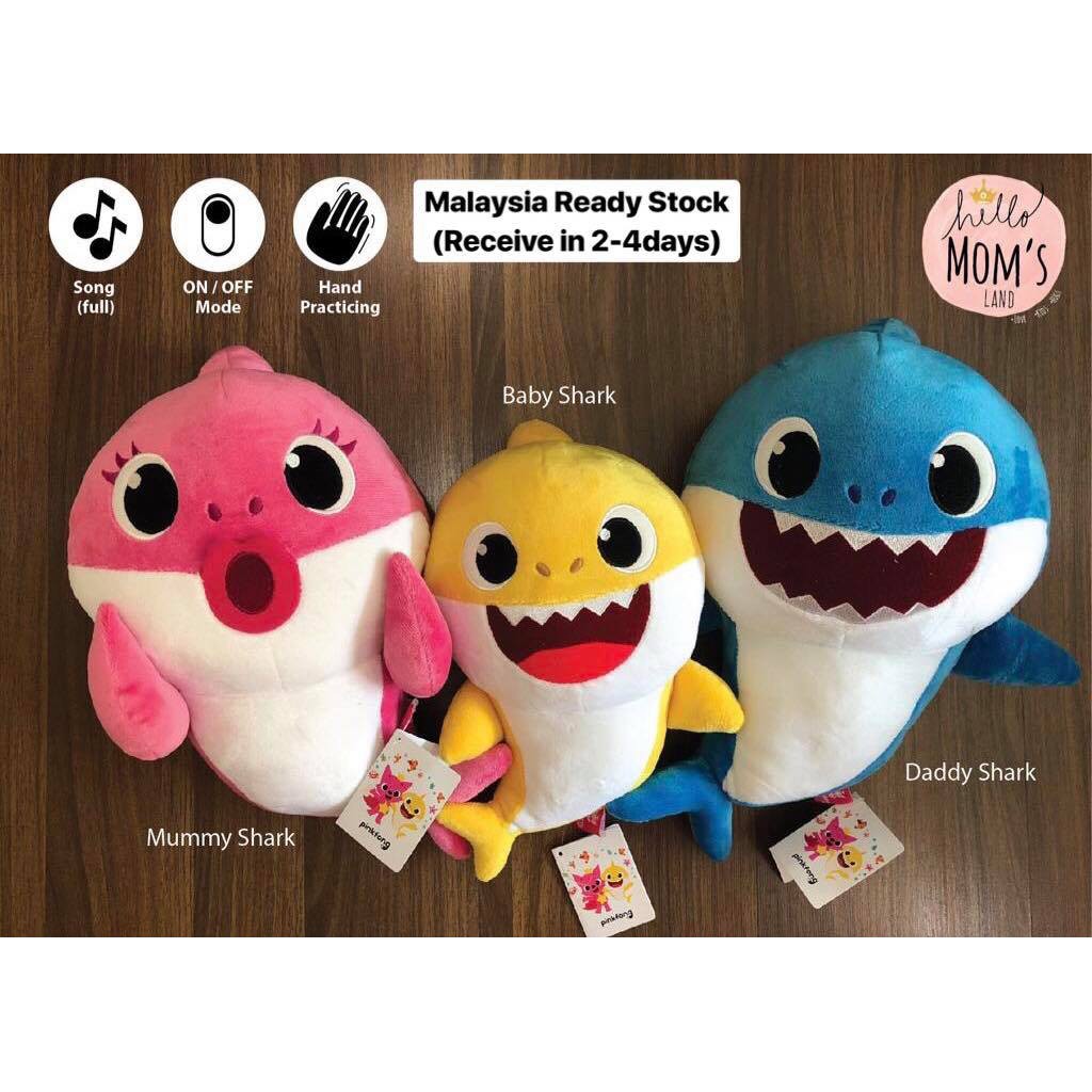 pinkfong baby shark official singing plush