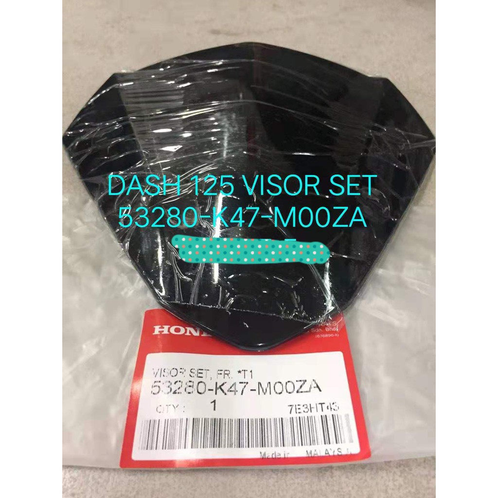 dash 125 /DASH 125 FI visor (original honda) 53280-K47-M00ZA 