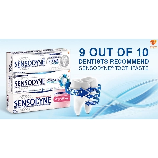 Sensodyne 24/7 Protection Fresh Mint Toothpaste / Ubat Gigi 100g x 2pc