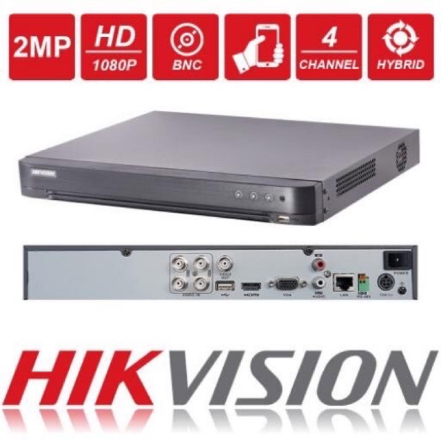 Hikvision Turbo Hd 4channel Cctv Dvr Ds 74hqhi K1 Hikvision 2mp 1080p Shopee Malaysia