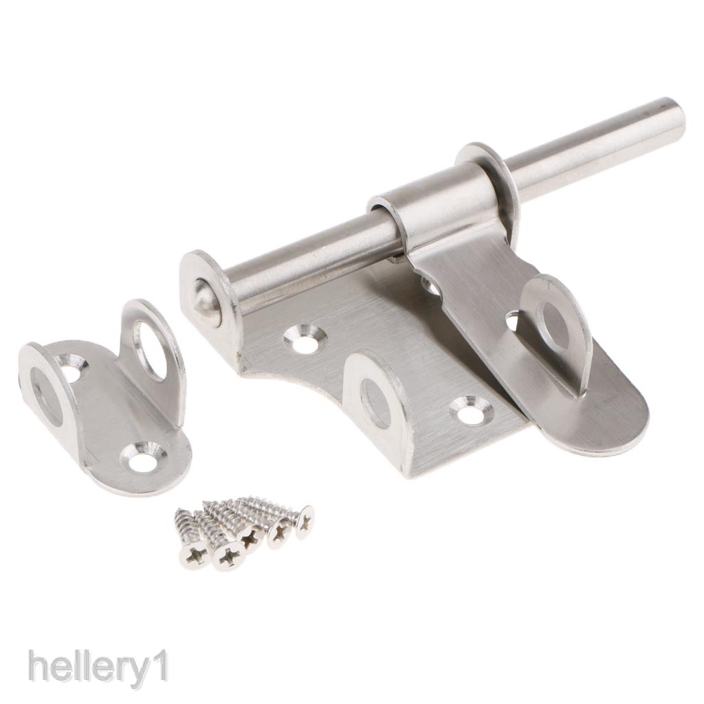Brushed Stainless Steel Slide Bolt Lock Door Security Latch
