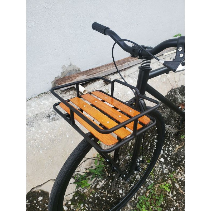 Front Rack / Panier Wooden Vintage Bicycle Rack / Vintage ...