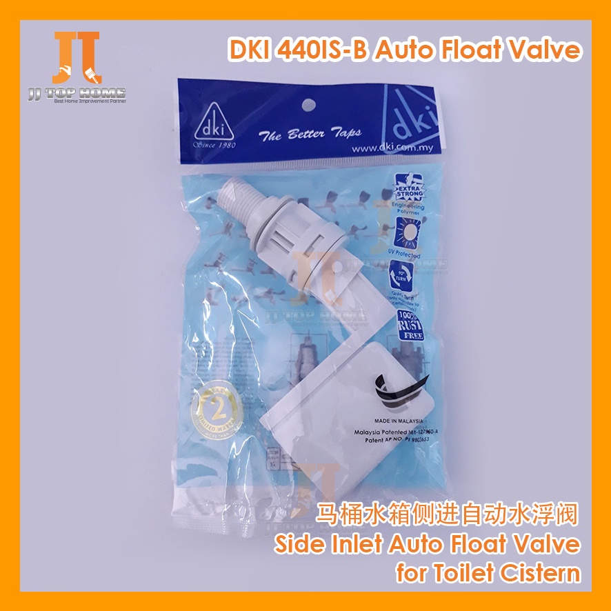 DKI 4401 SB PVC Standard Toilet Cistern Float Valve / Cistern Valve