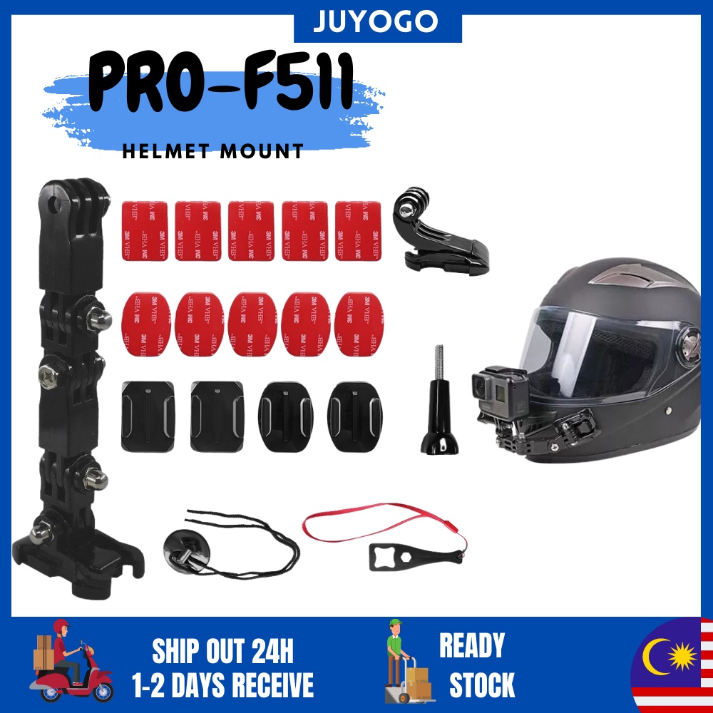 READY STOCKProocam PRO-F511 Helmet Mount Insta360 360 perspectives Camera Gopro Original motorcycling Accessori