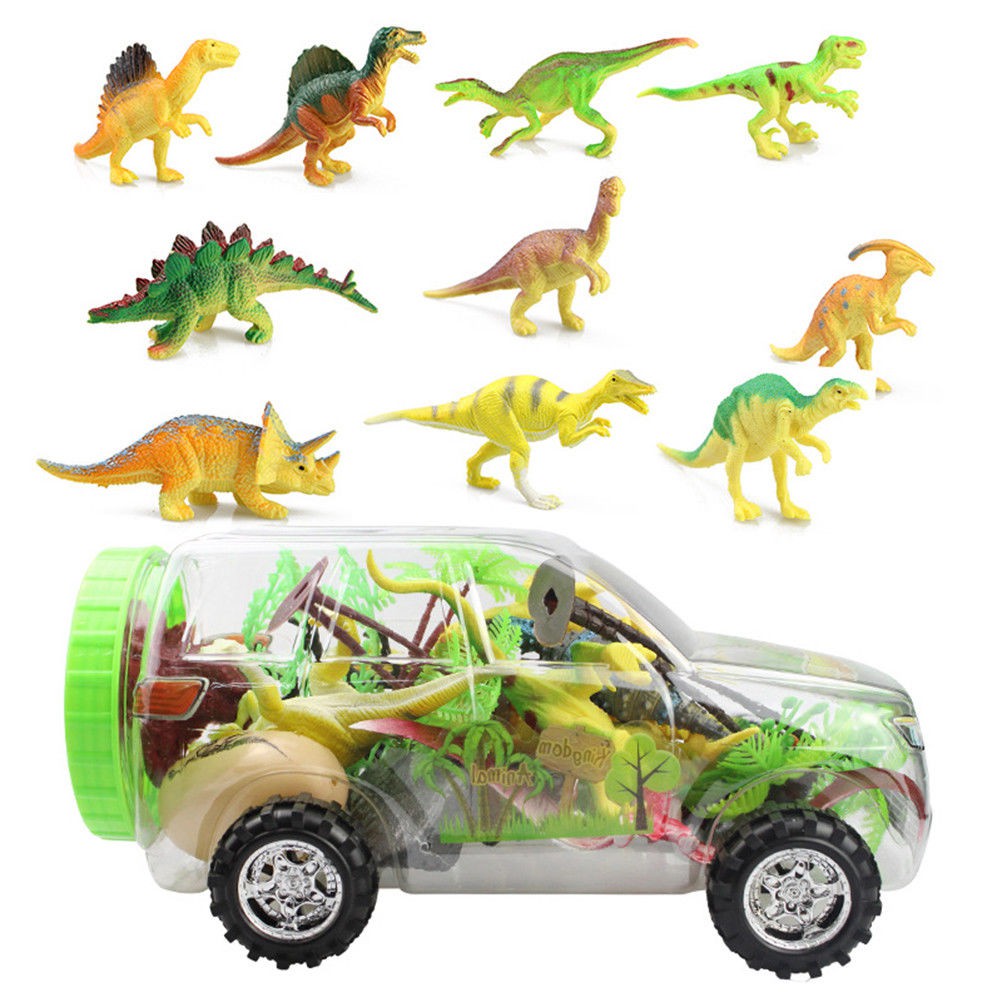 set of dinosaur toys