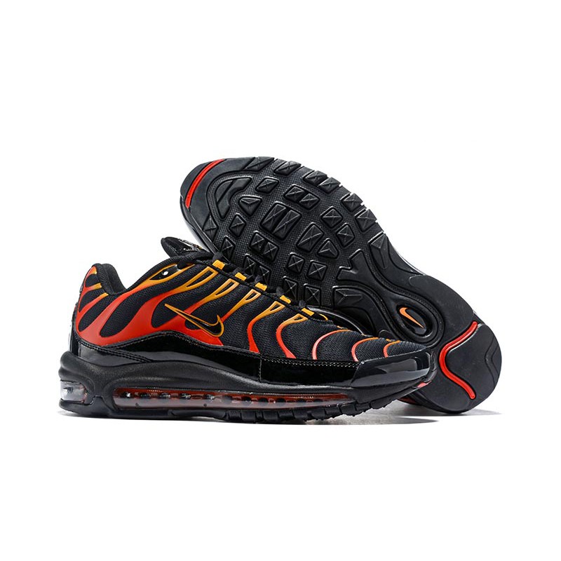 air max plus 97 black and orange