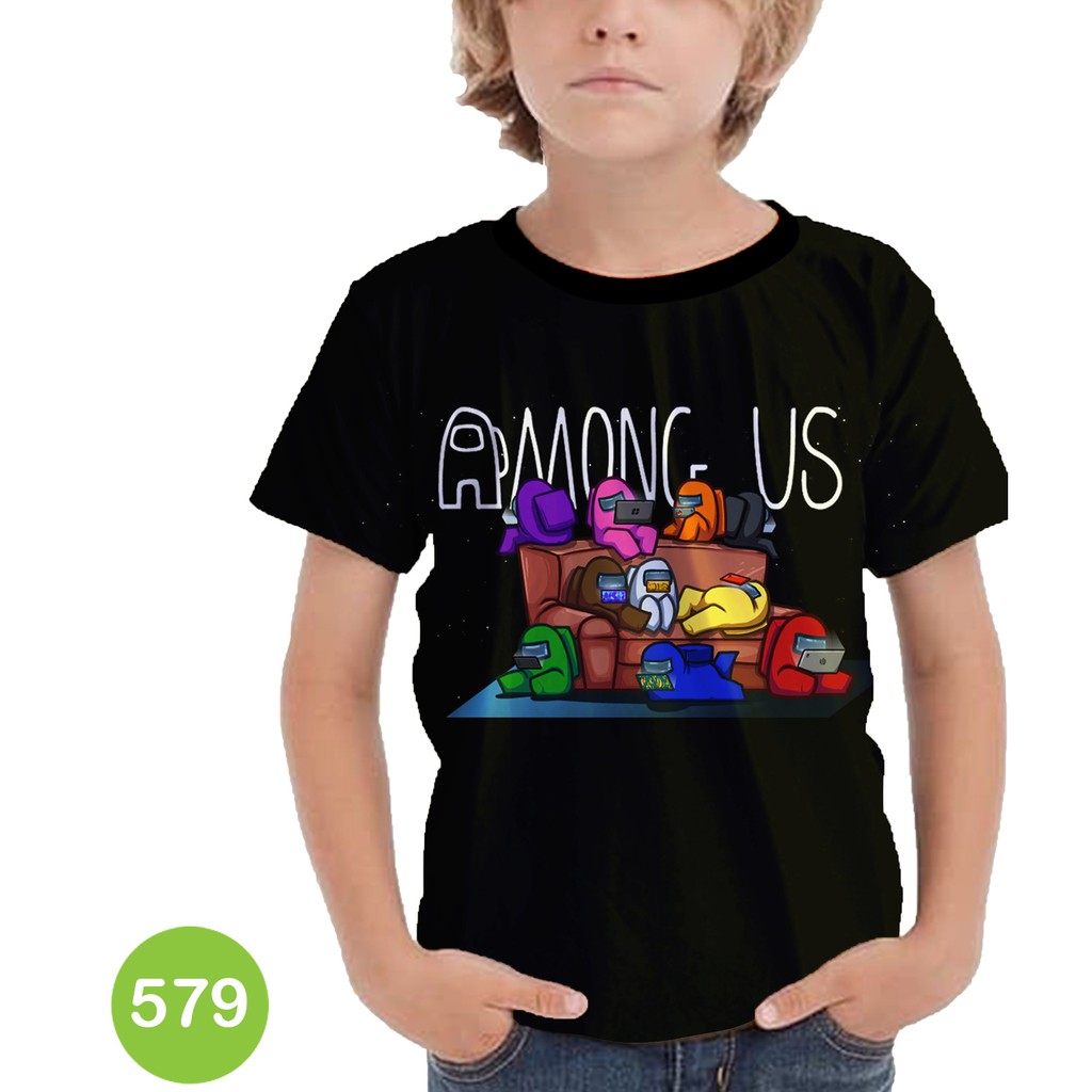  T  Shirt  Among Us Anak  T  Shirt  Game for Kids 579 Kaos 