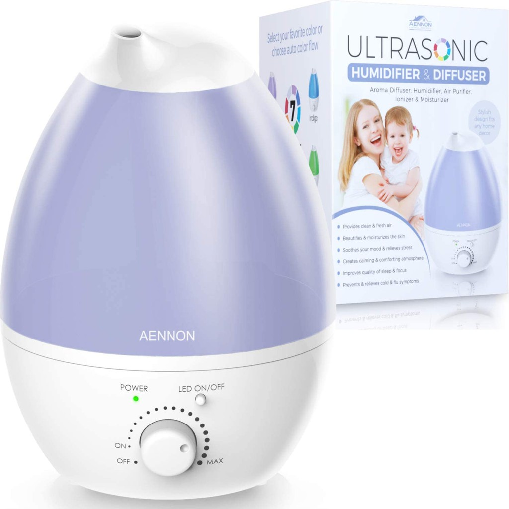 Ultrasonic Cool Mist Humidifier, 2.8L Air Humidifiers For Bedroom Baby