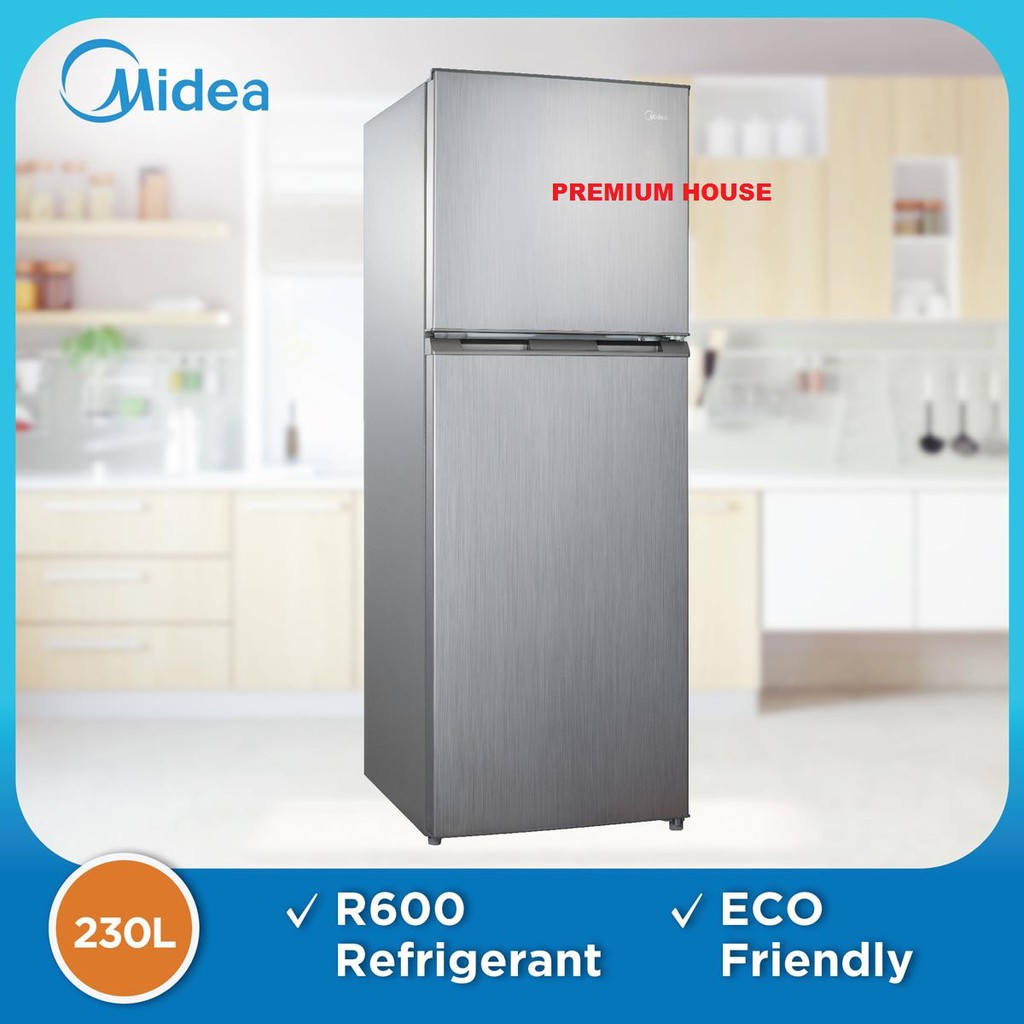 Midea Double Door Refrigerator Fridge MD232V Shopee Malaysia